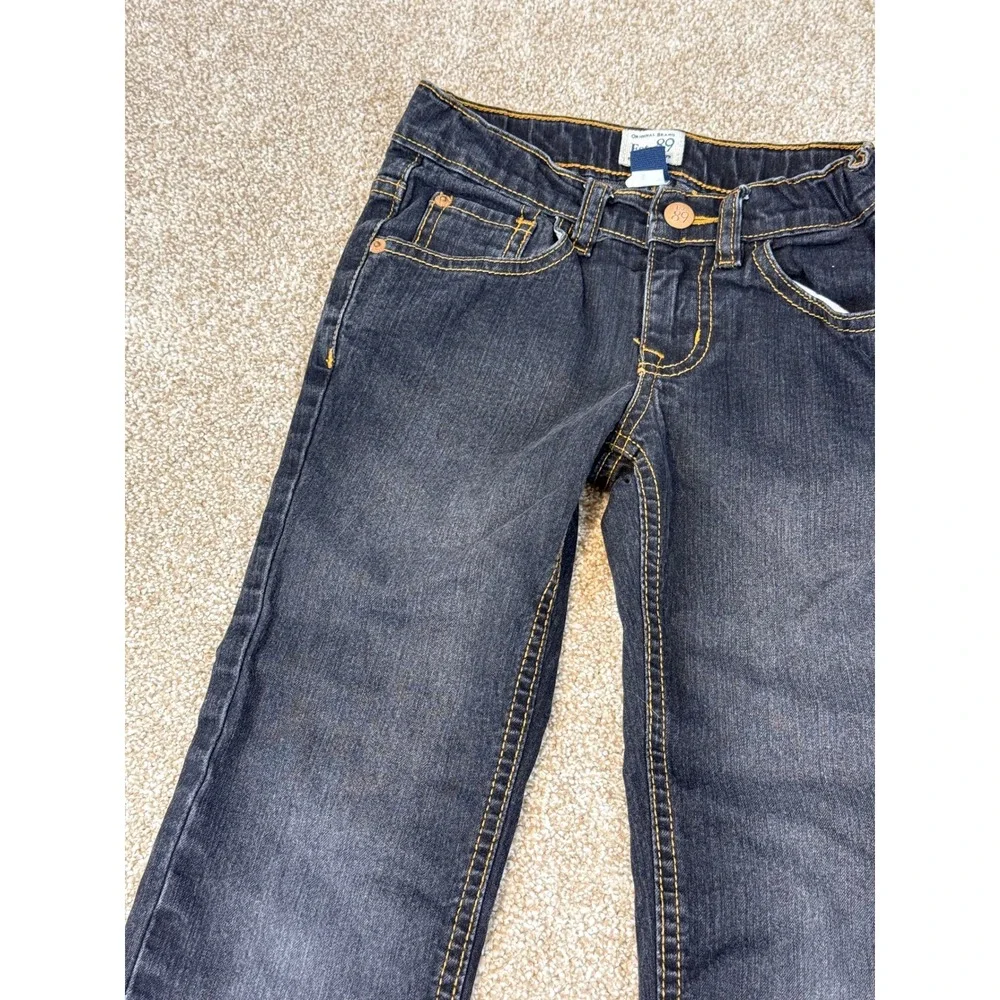 The Children's Place Girls Skinny Stretch Jeans Dark Wash Blue Size 6x/7 Heart